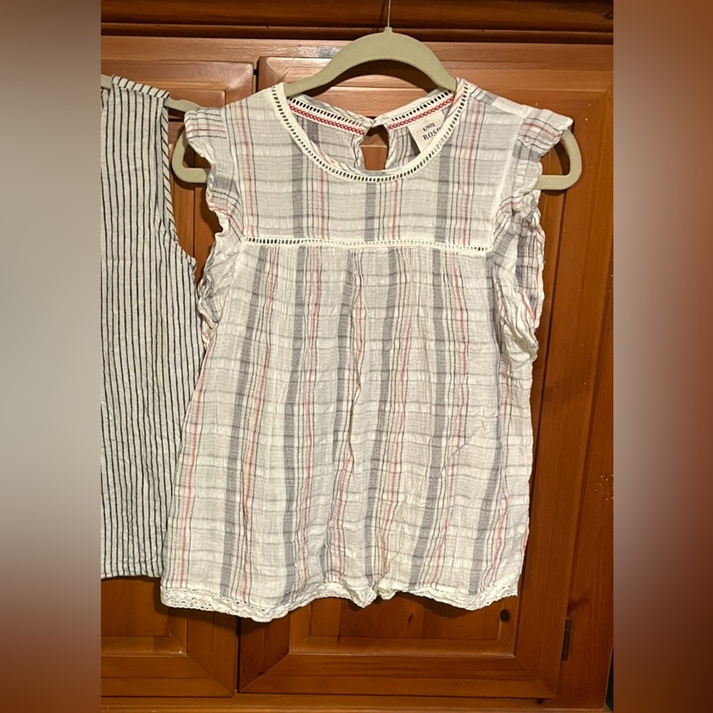Striped Top with Ruffle Sleeves - Picture 6 of 6